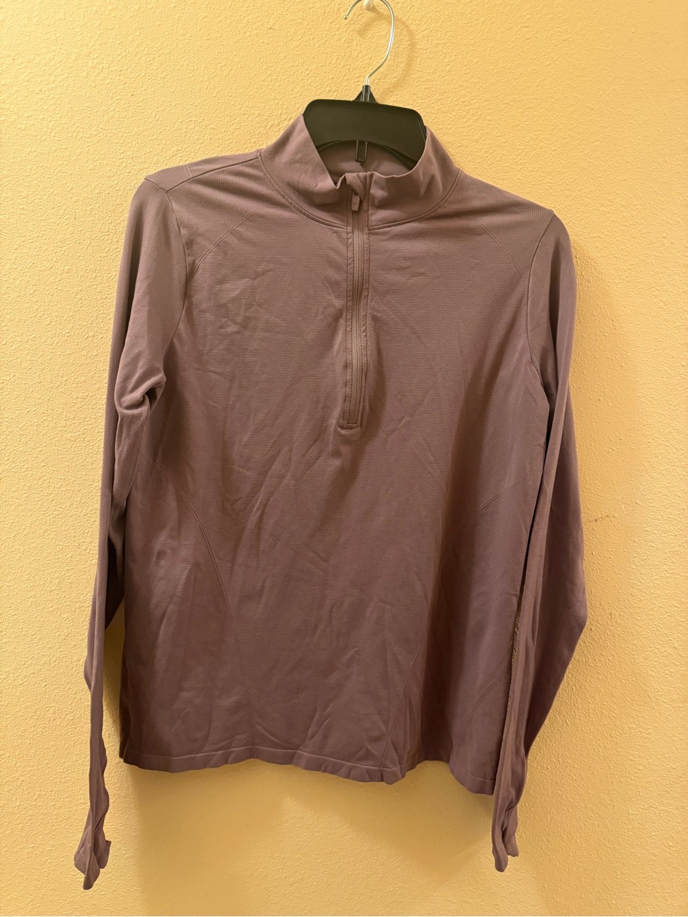 Fabletics Feather Tech Half-Zip Top in Color Plum
Cactus and Size L